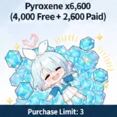 Pyroxene x6,600 (Purchase Limit: 3 Times) Pyroxene x6,600 (Purchase Limit: 3 Times)
