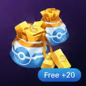 Pok é mon Gold Nuggets  * 100 (Free+20)