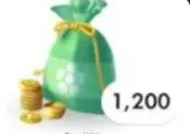 1200 gold coins