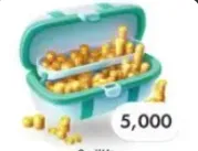 5000 gold coins