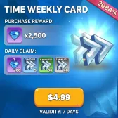 Timed Weekly Card
