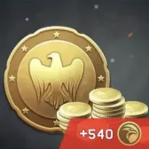 540 Golden Eagle Coins (double the first charge)