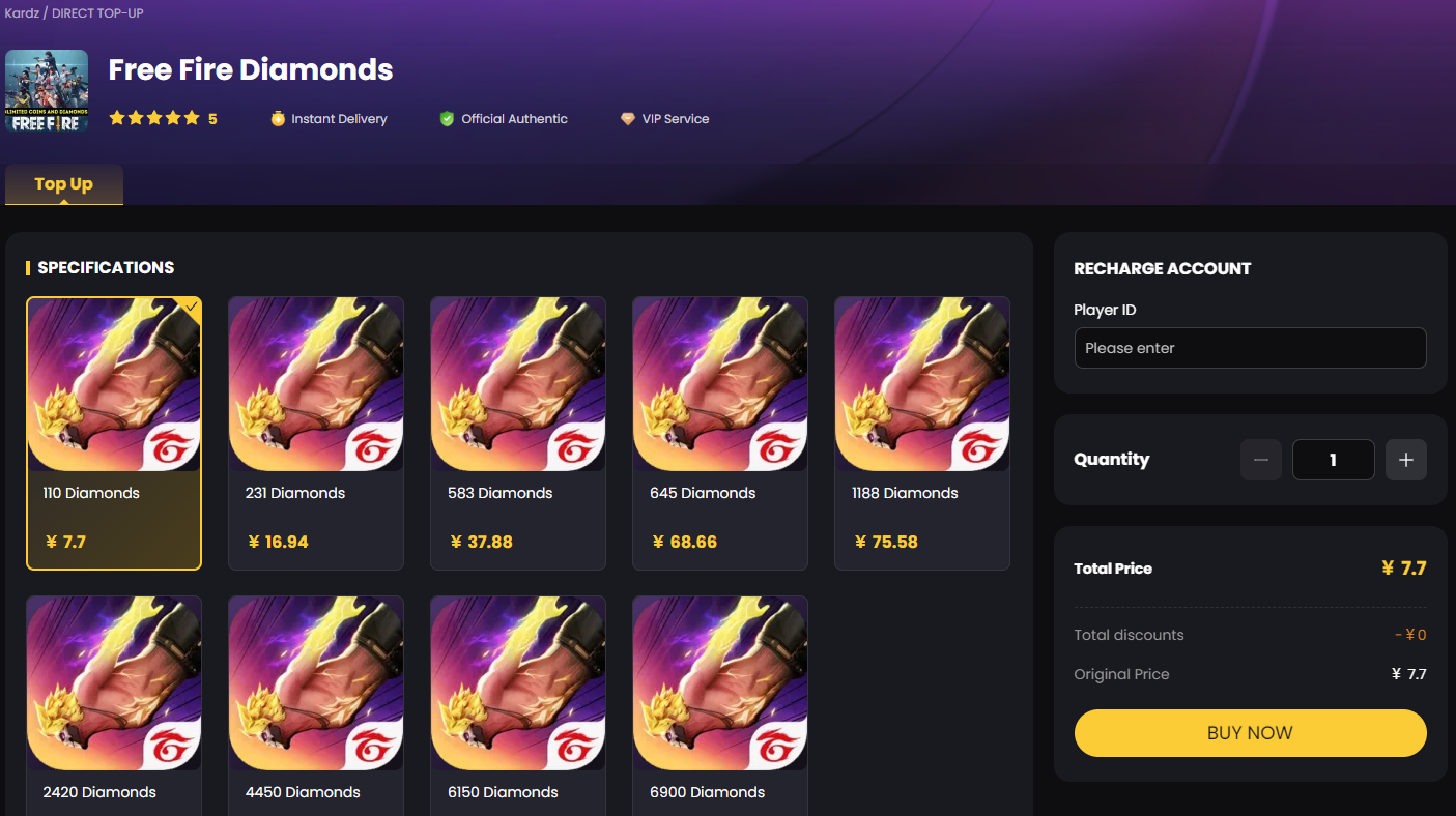 What is a diamond in Free Fire