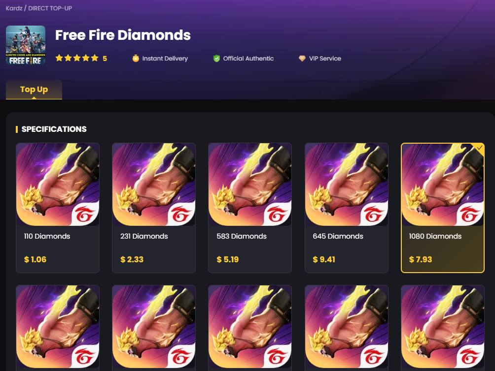 Free Fire Top Up
