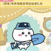 【野餐】哈奇猫服装等级加速礼包