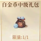 白金币中级礼包