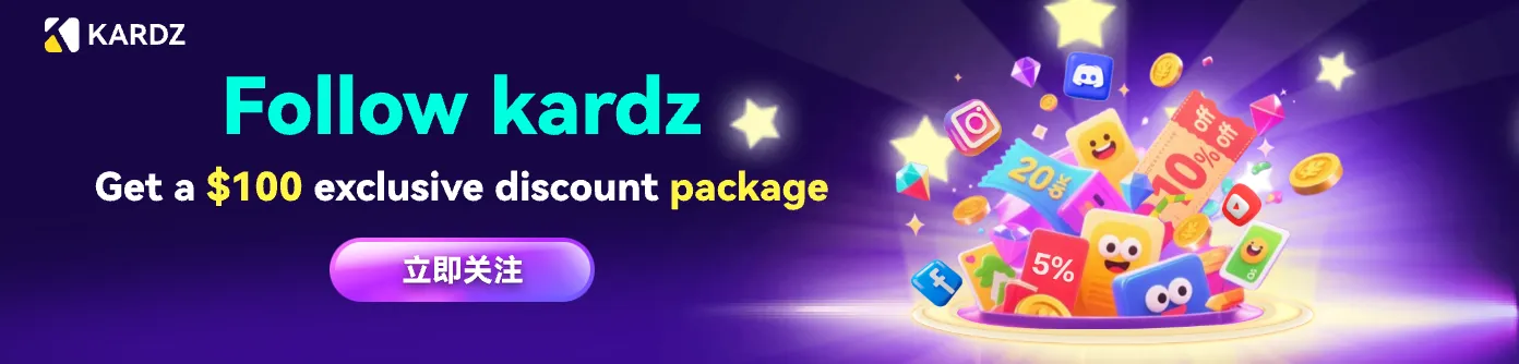 Follow Kardz and receive exclusive rewards!