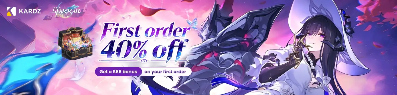 Honkai Star Rail Top-up,first order up to 40% off and get a $66 bonus.